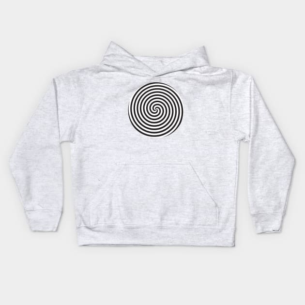 Hypnotic Spiral Kids Hoodie by Magic Classics Ltd.